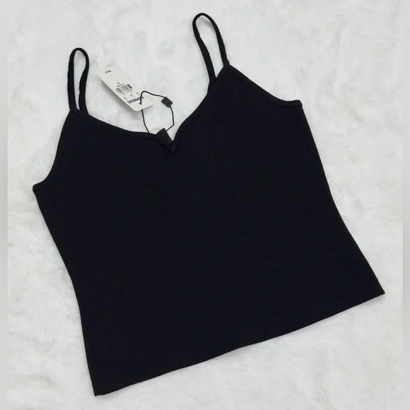 NWT EXPRESS BODY CONTOUR SWEETHEART CROPPED SWEATER CAMI - Picture 4 of 5